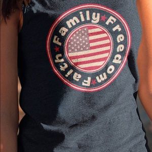 Patriotic Navy Tank Top
